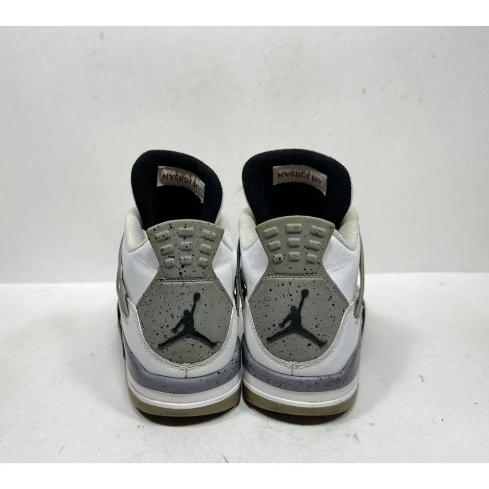 Nike Jordan 4 White Cement Men's Size 9.5 2012 308497-103‎ Shoes Sneakers